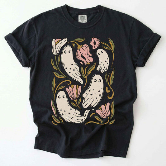 Floral Ghosts Vintage Washed T-Shirt
