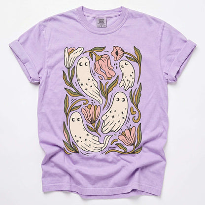 Floral Ghosts Vintage Washed T-Shirt