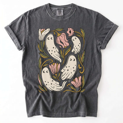 Floral Ghosts Vintage Washed T-Shirt