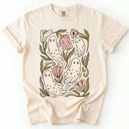 Floral Ghosts Vintage Washed T-Shirt