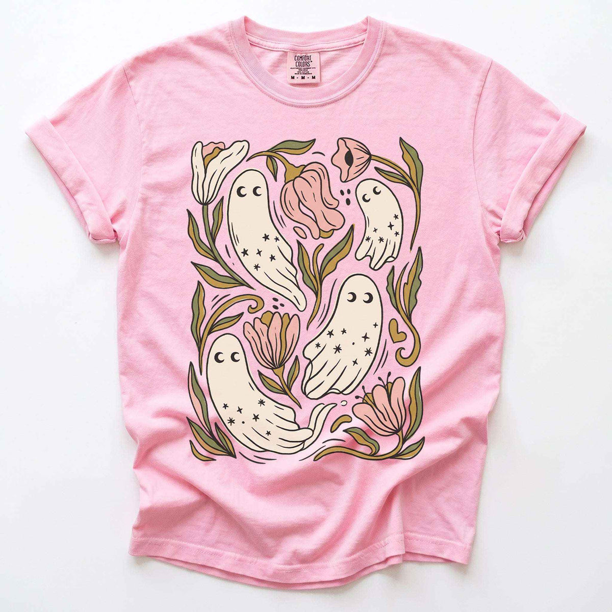 Floral Ghosts Vintage Washed T-Shirt