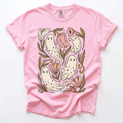 Floral Ghosts Vintage Washed T-Shirt