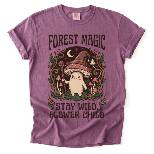 Forest Magic Mushroom Vintage Washed T-Shirt