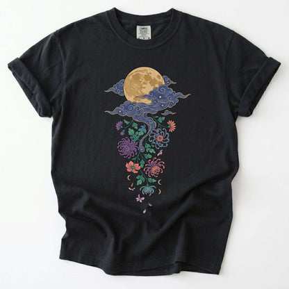 Glowing Full Moon Vintage Washed T-Shirt