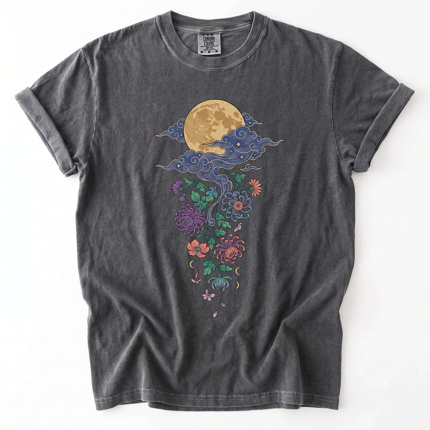 Glowing Full Moon Vintage Washed T-Shirt