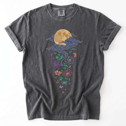 Glowing Full Moon Vintage Washed T-Shirt
