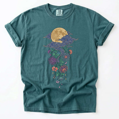 Glowing Full Moon Vintage Washed T-Shirt