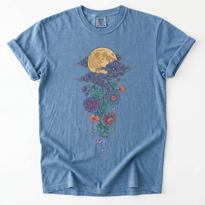 Glowing Full Moon Vintage Washed T-Shirt