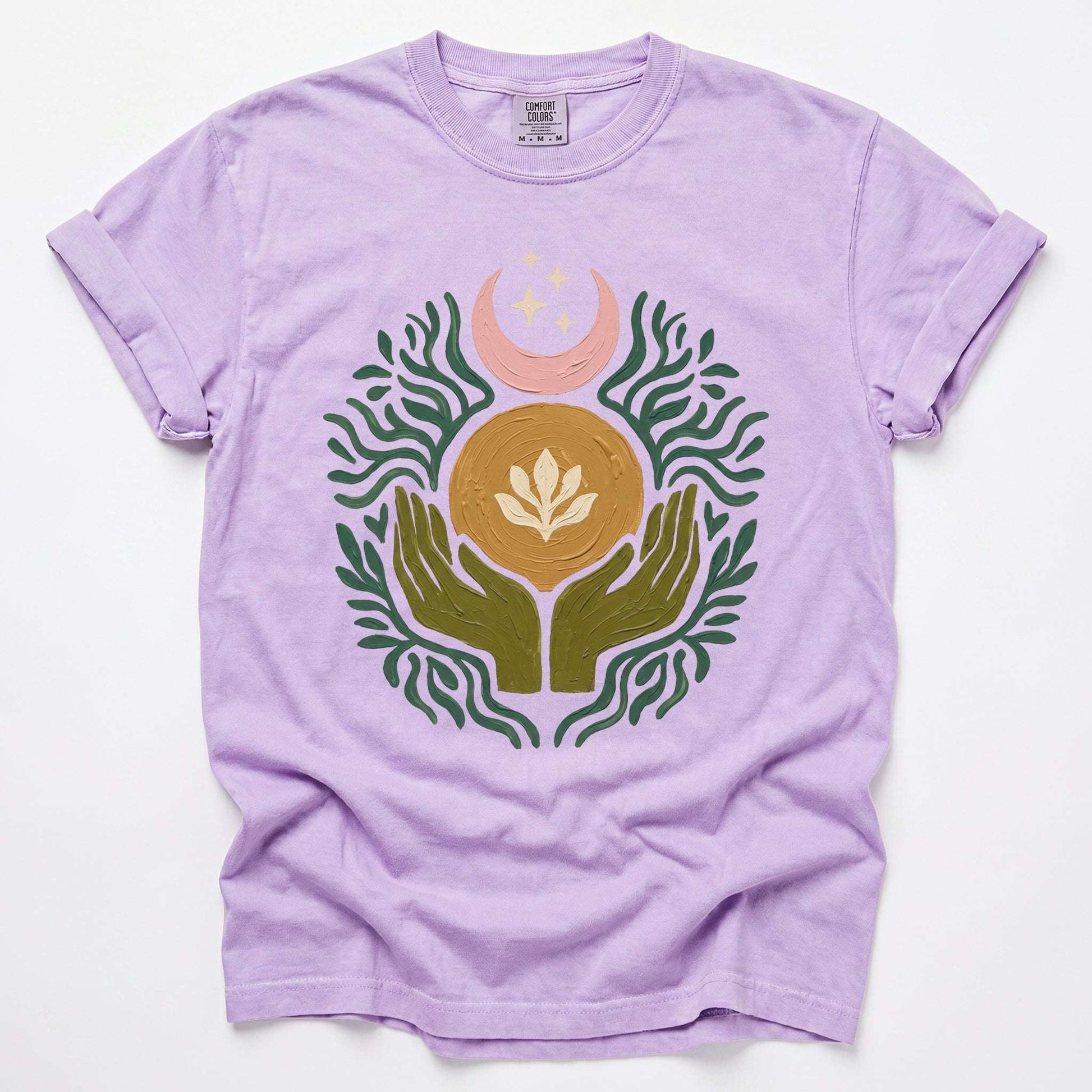 Mystical Painted Hands Vintage Washed T-Shirt