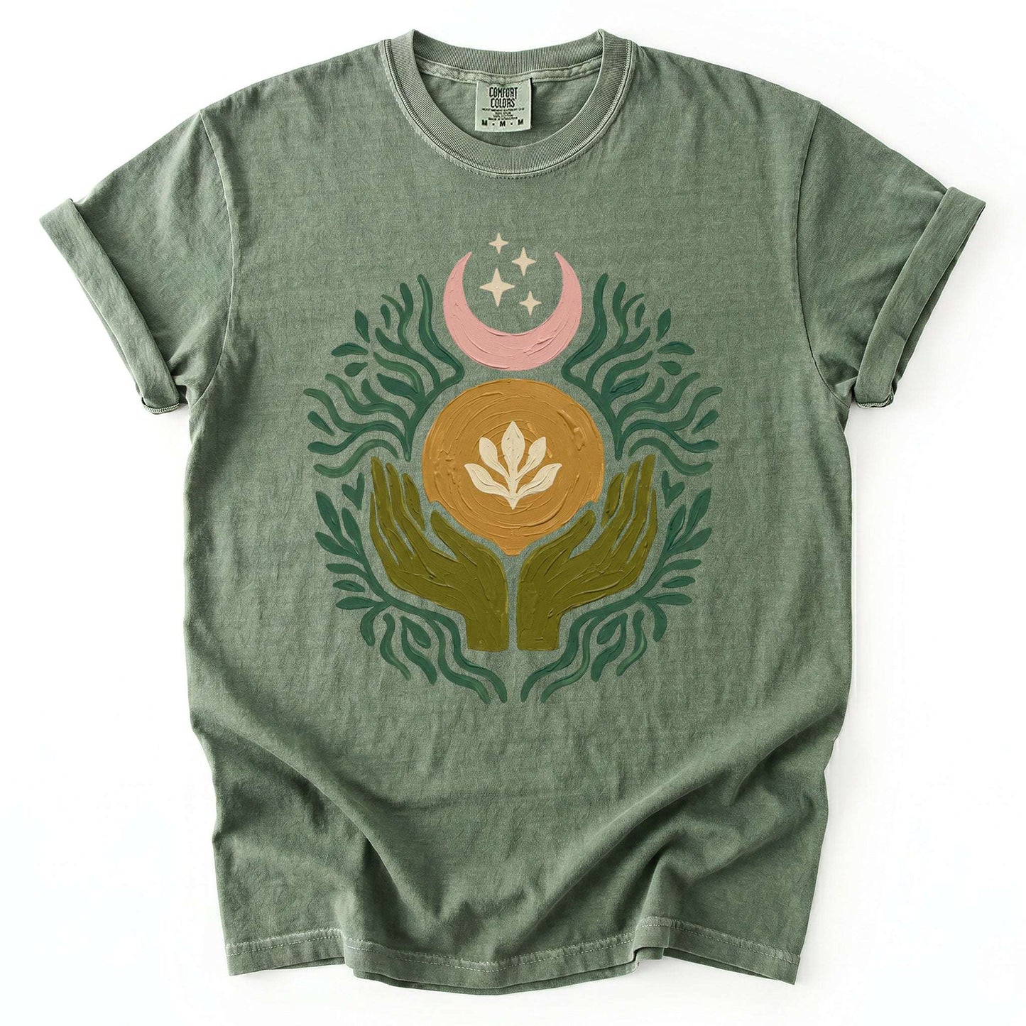 Mystical Painted Hands Vintage Washed T-Shirt