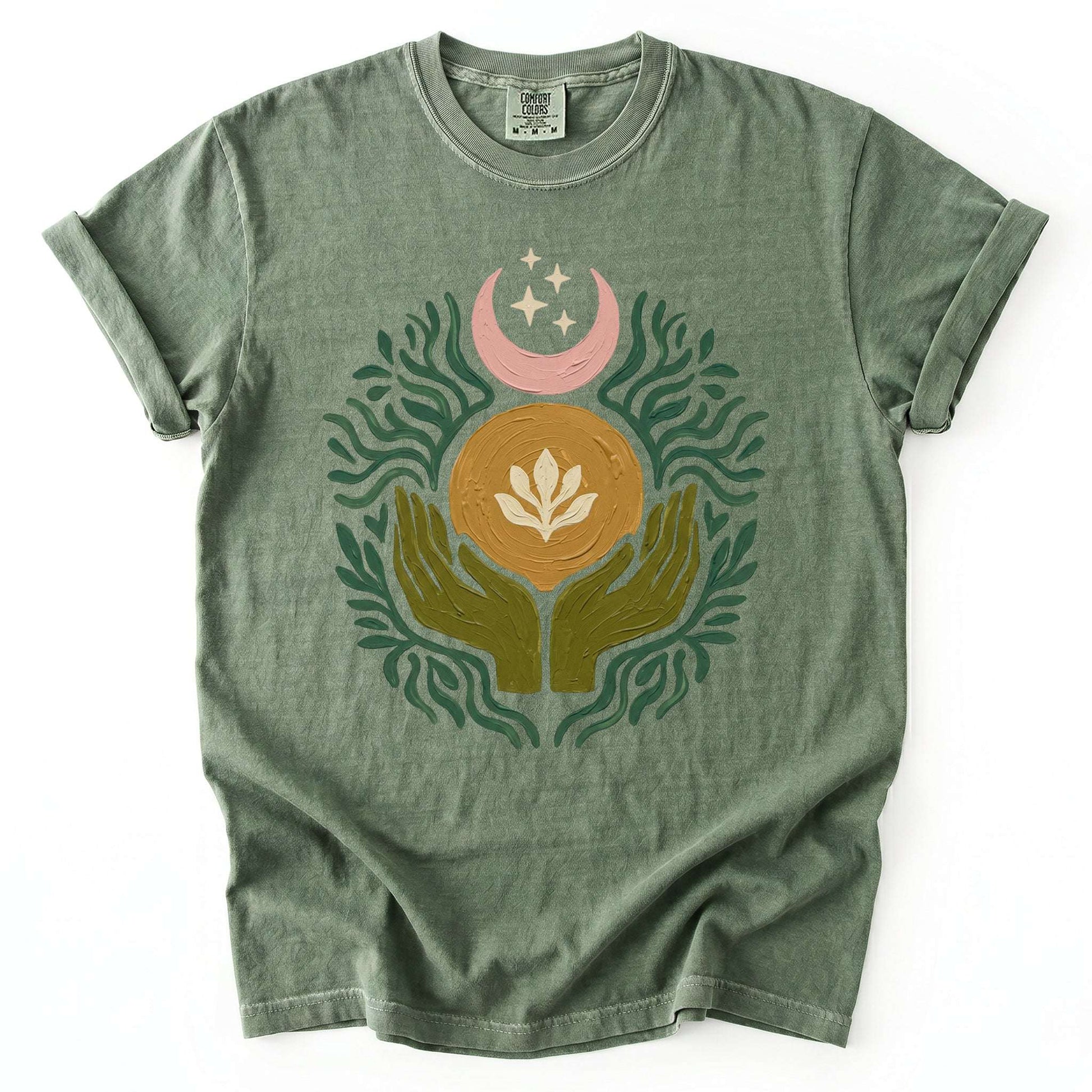 Mystical Painted Hands Vintage Washed T-Shirt