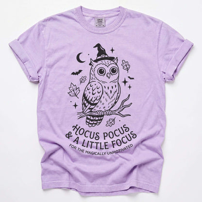 Hocus Pocus Witchy Owl Vintage Washed T-Shirt