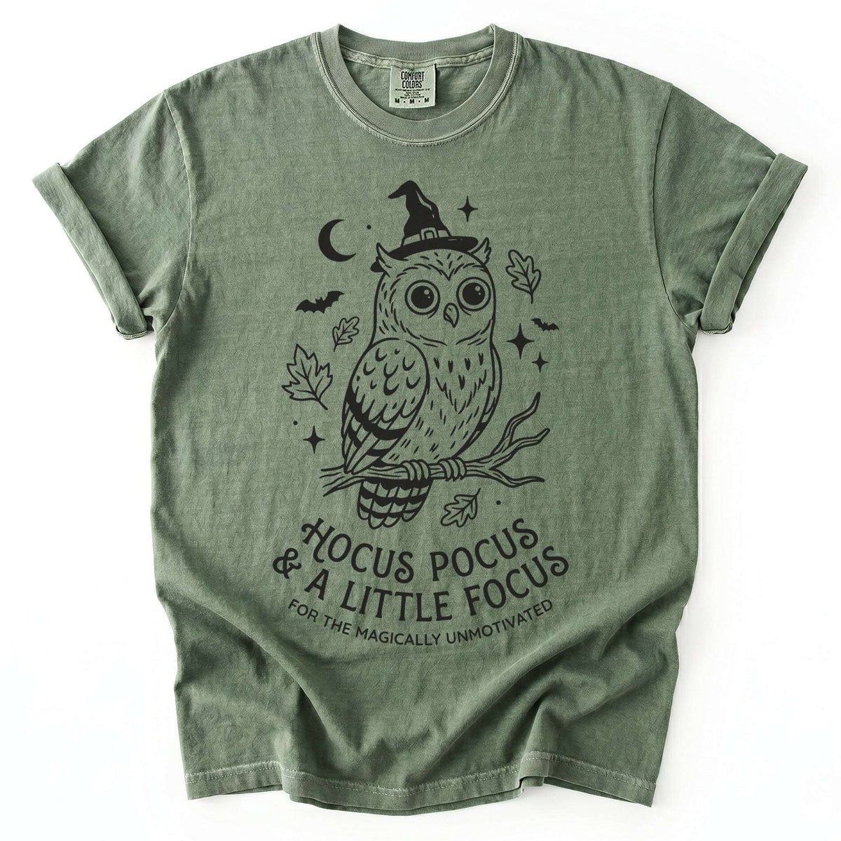 Hocus Pocus Witchy Owl Vintage Washed T-Shirt