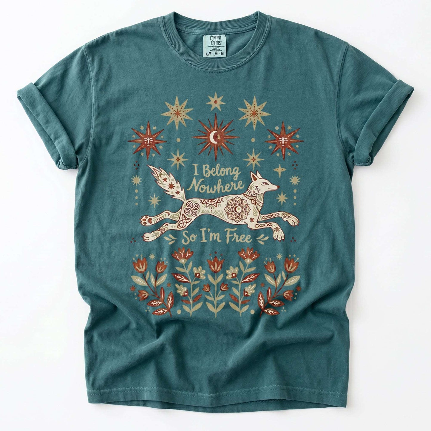 I Belong Nowhere So I'm Free Vintage Washed T-Shirt
