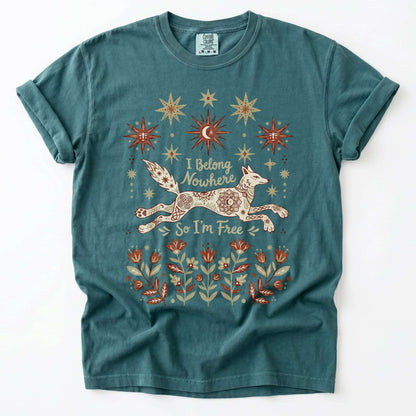 I Belong Nowhere So I'm Free Vintage Washed T-Shirt