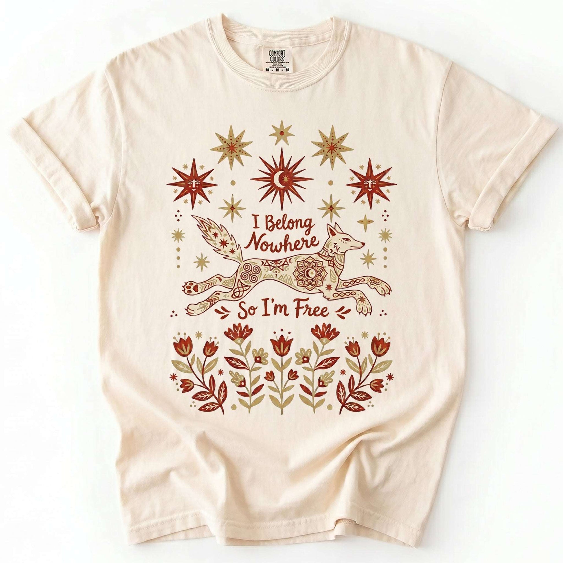 I Belong Nowhere So I'm Free Vintage Washed T-Shirt