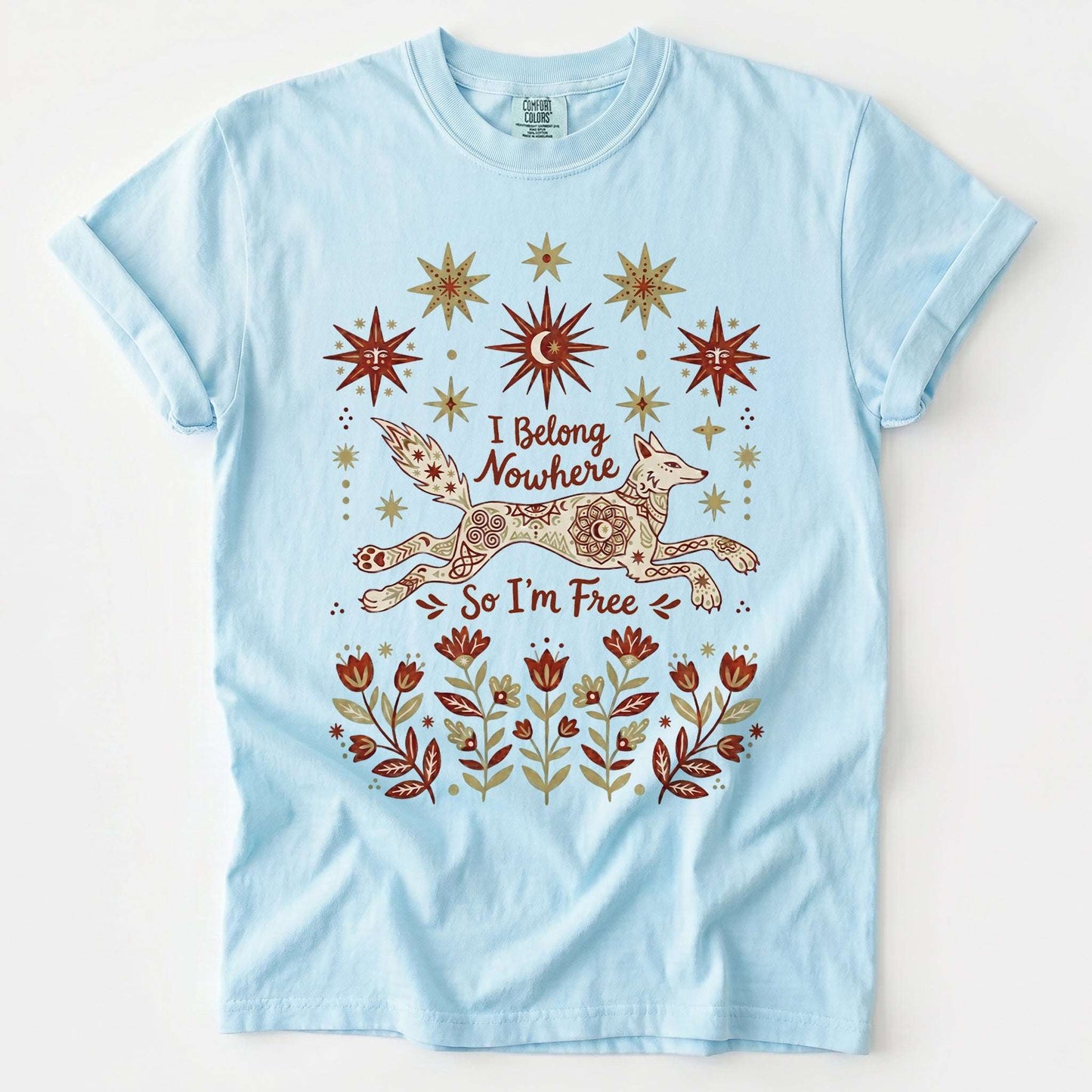 I Belong Nowhere So I'm Free Vintage Washed T-Shirt