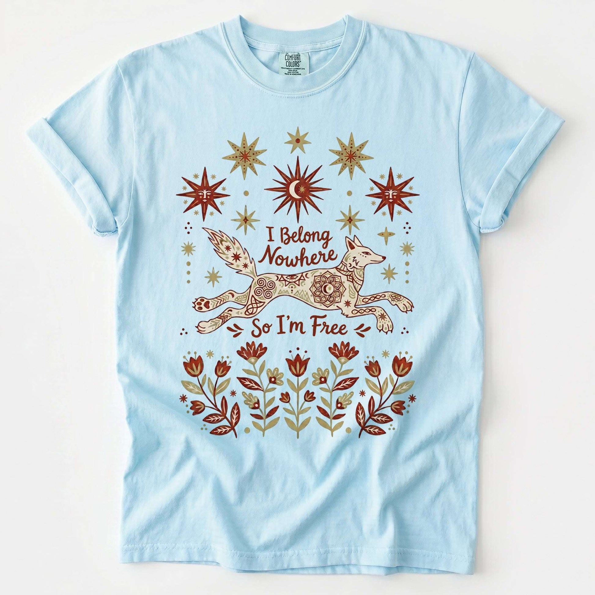 I Belong Nowhere So I'm Free Vintage Washed T-Shirt