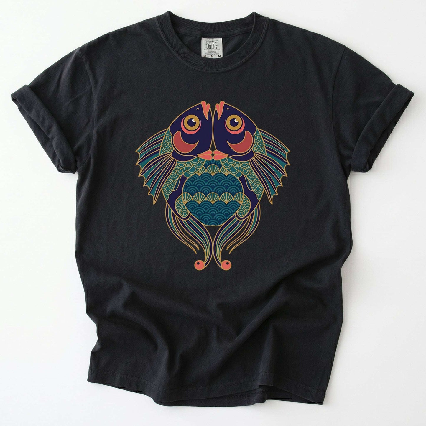 Koi Harmony Vintage Washed T-Shirt