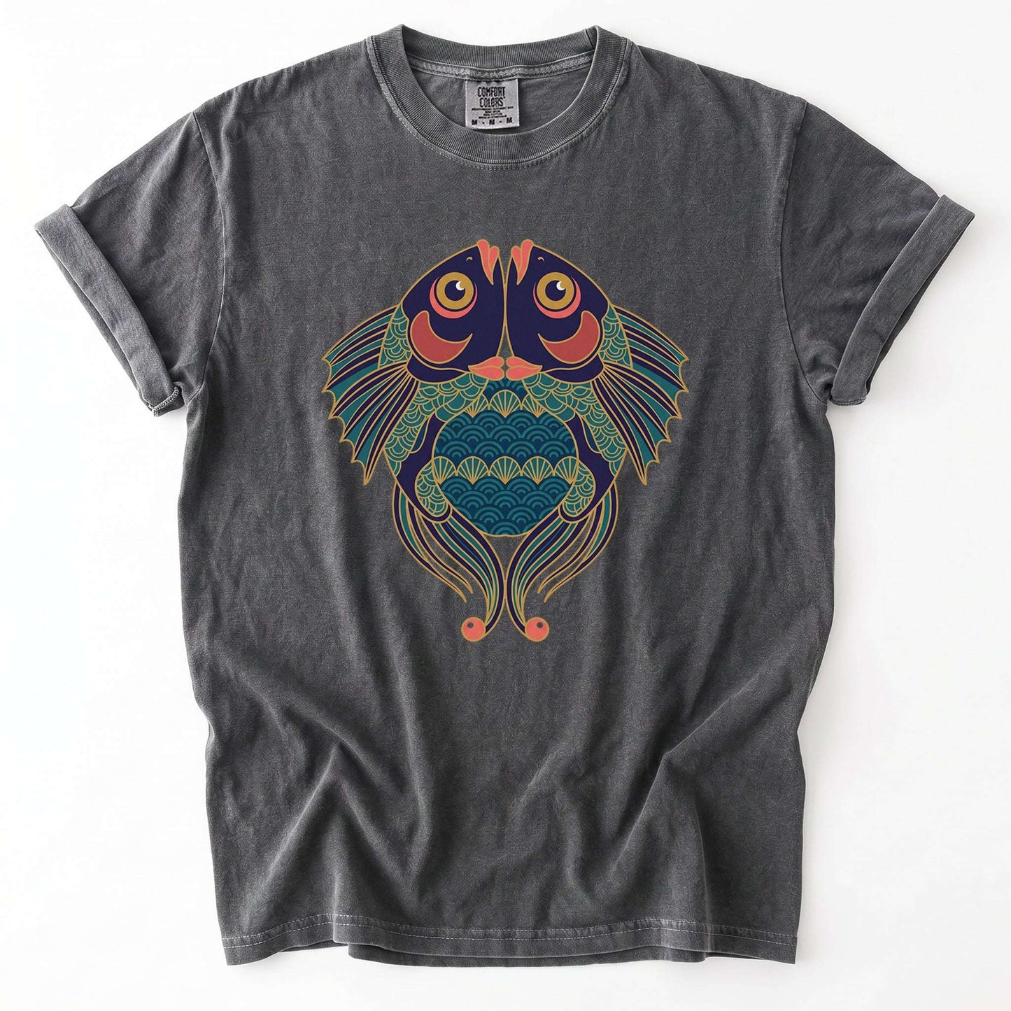 Koi Harmony Vintage Washed T-Shirt
