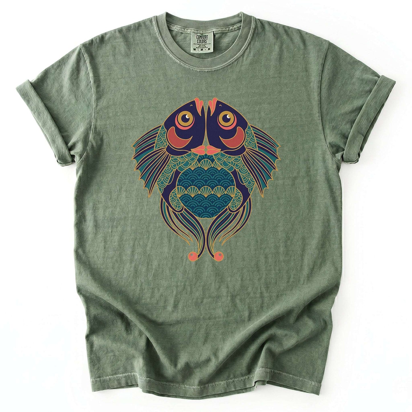 Koi Harmony Vintage Washed T-Shirt