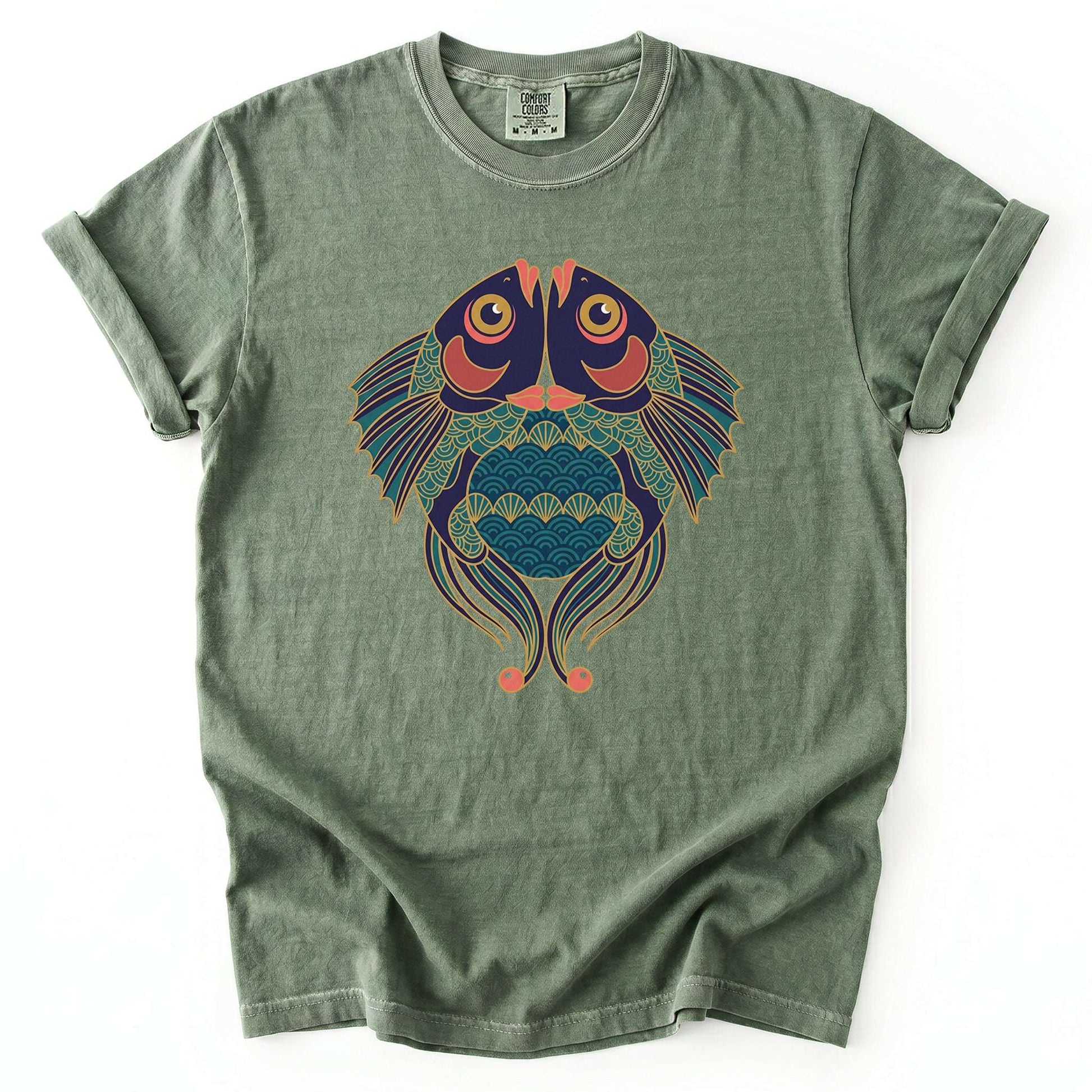 Koi Harmony Vintage Washed T-Shirt