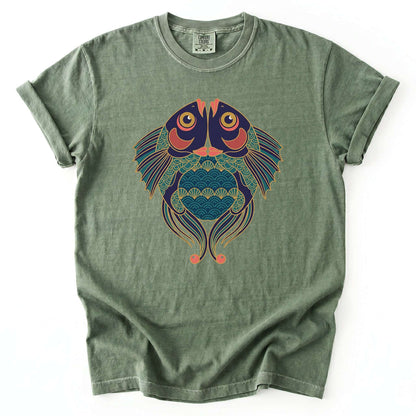 Koi Harmony Vintage Washed T-Shirt