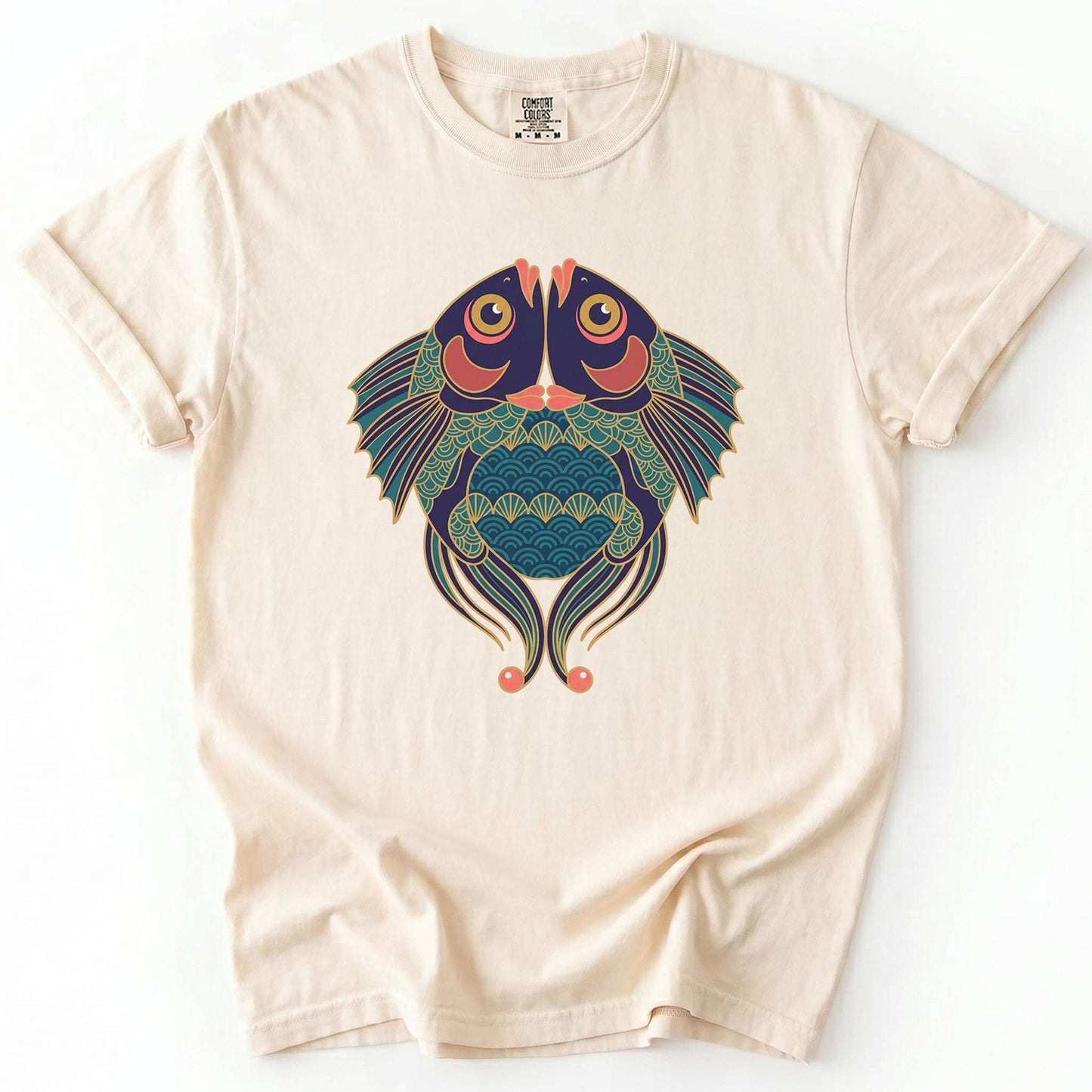 Koi Harmony Vintage Washed T-Shirt