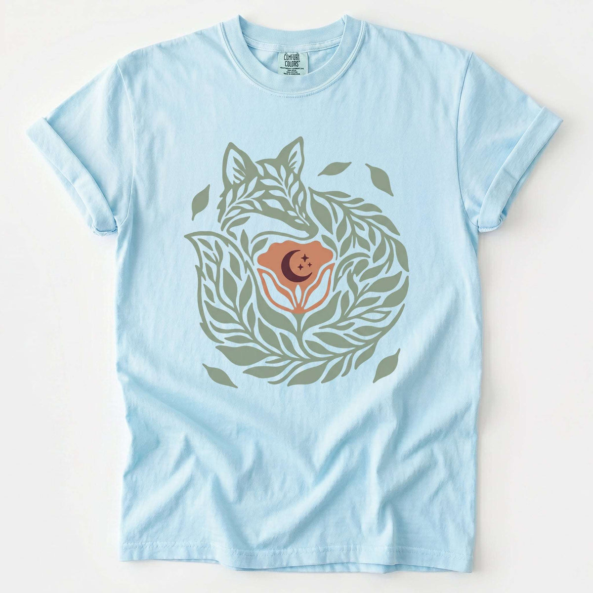 Leaf Fox Vintage Washed T-Shirt