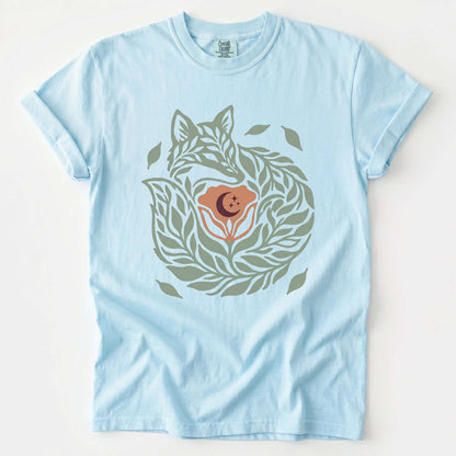 Leaf Fox Vintage Washed T-Shirt