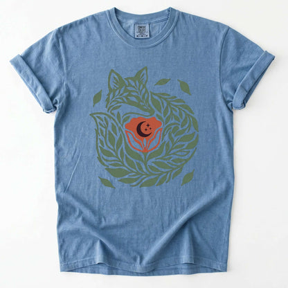 Leaf Fox Vintage Washed T-Shirt