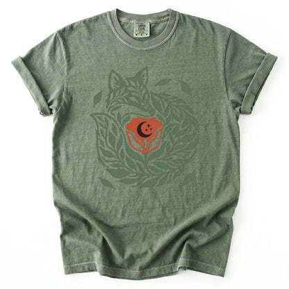 Leaf Fox Vintage Washed T-Shirt