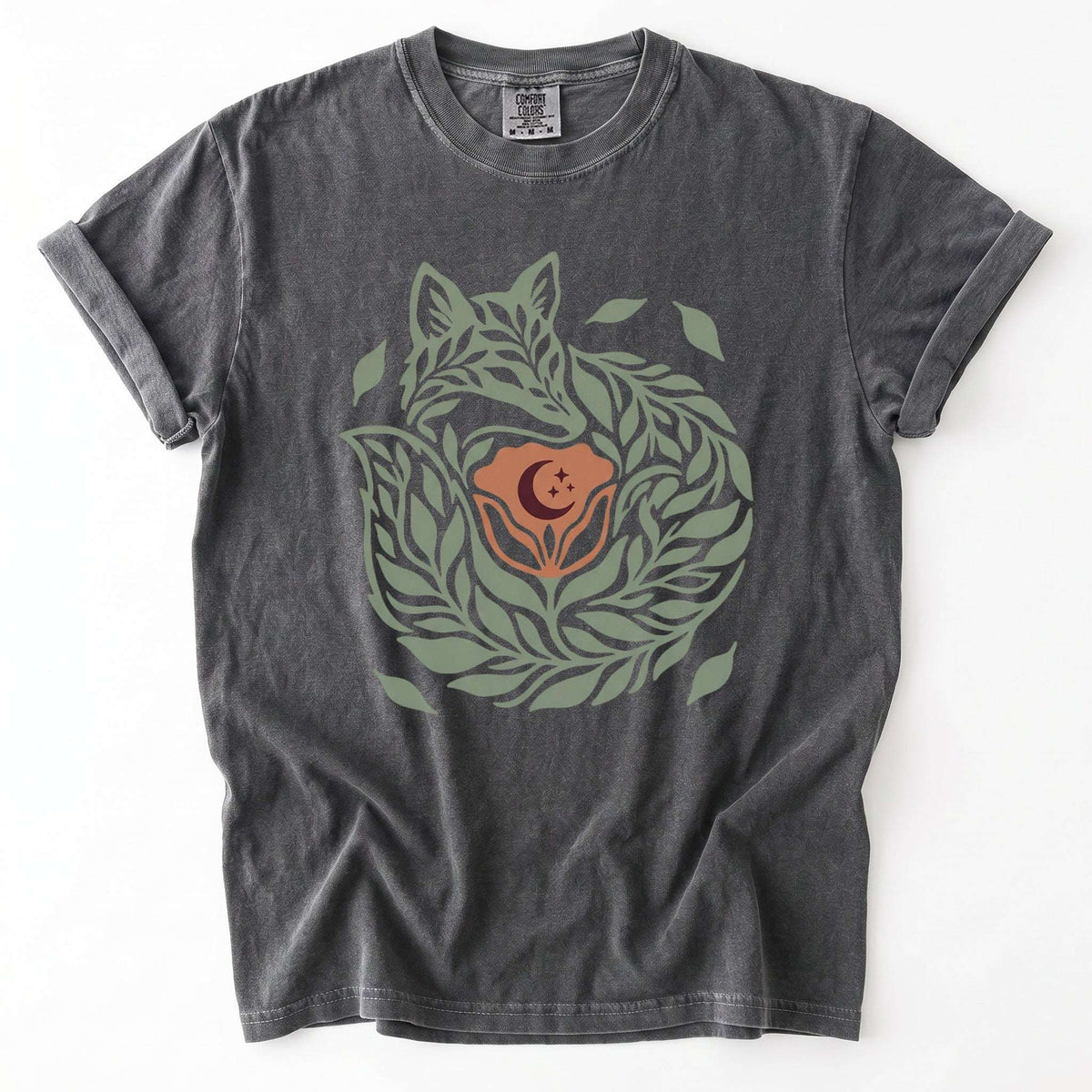 Leaf Fox Vintage Washed T-Shirt