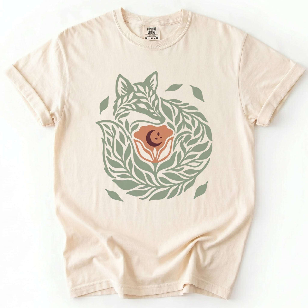 Leaf Fox Vintage Washed T-Shirt