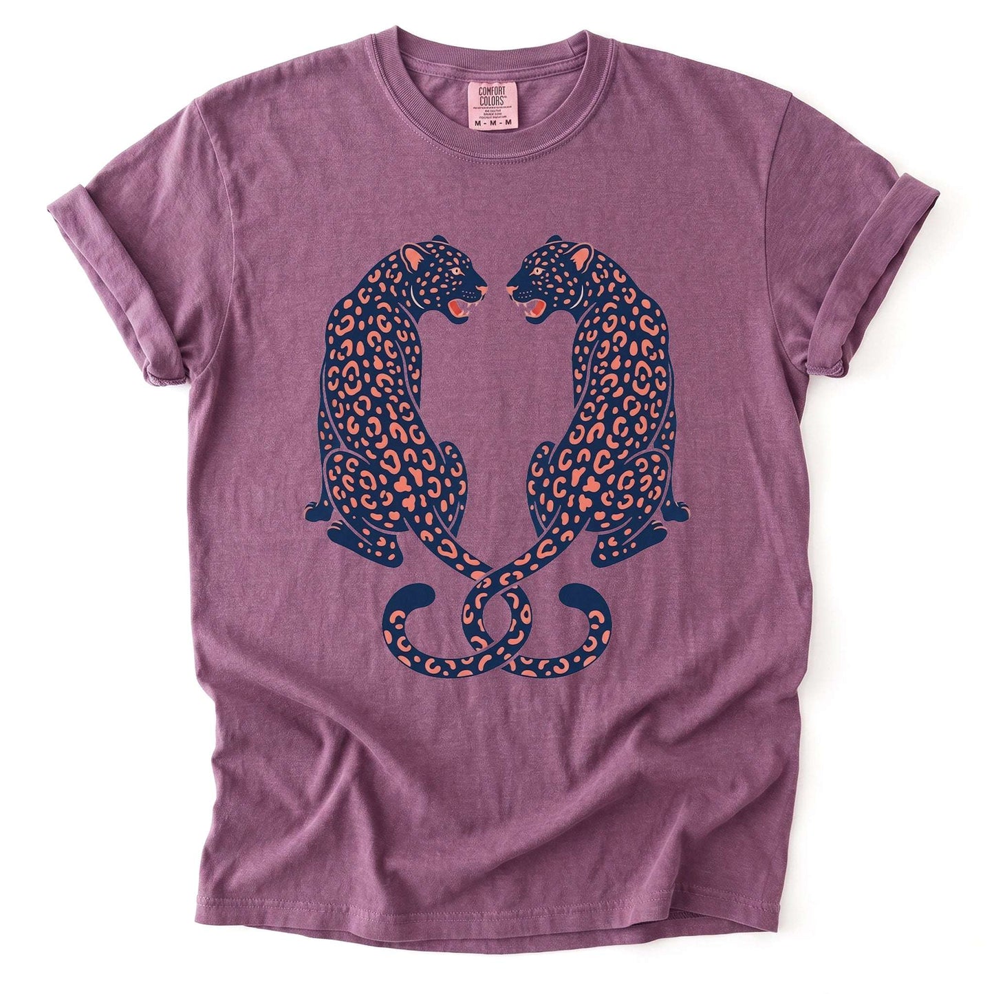 Symmetrical Leopards Vintage Washed T-Shirt