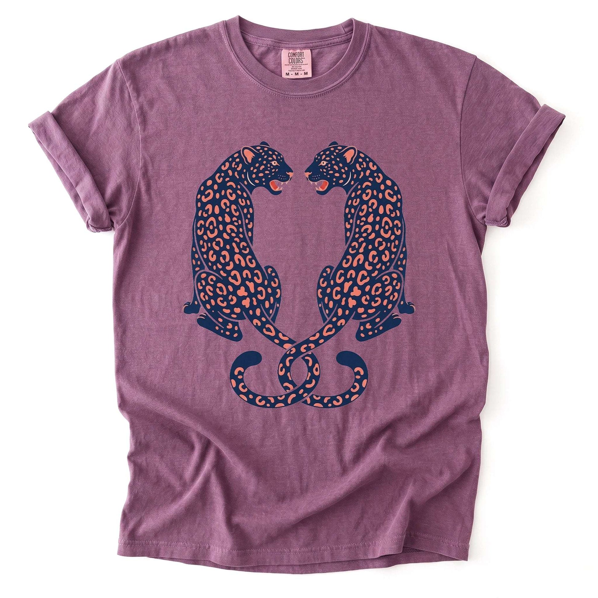Symmetrical Leopards Vintage Washed T-Shirt