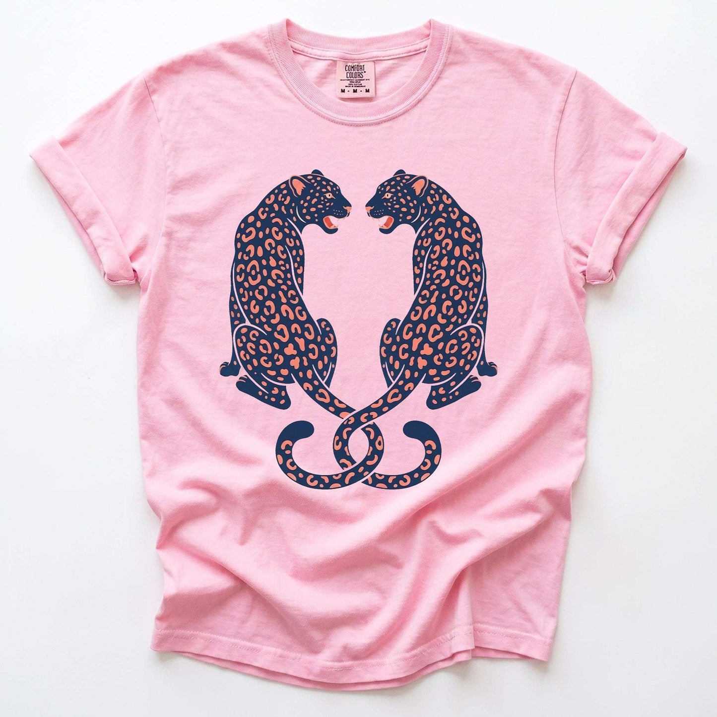 Symmetrical Leopards Vintage Washed T-Shirt