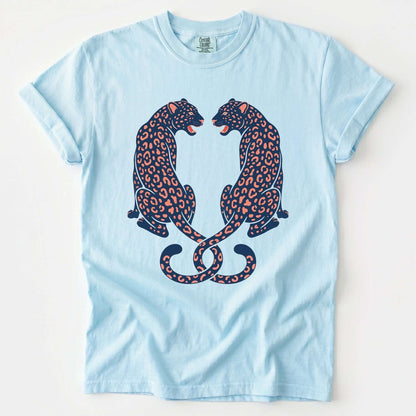 Symmetrical Leopards Vintage Washed T-Shirt