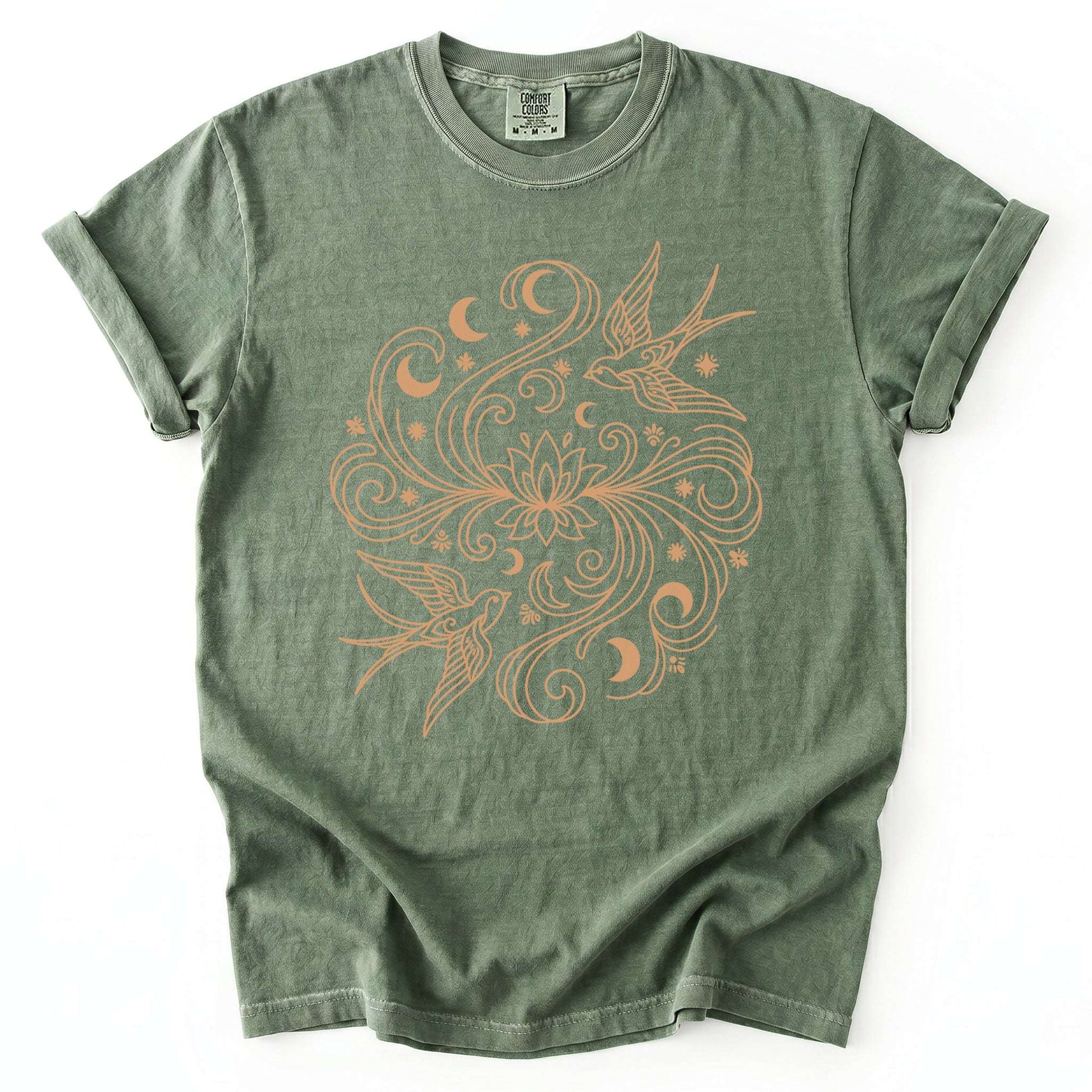 Lotus & Swallows Vintage Washed T-Shirt