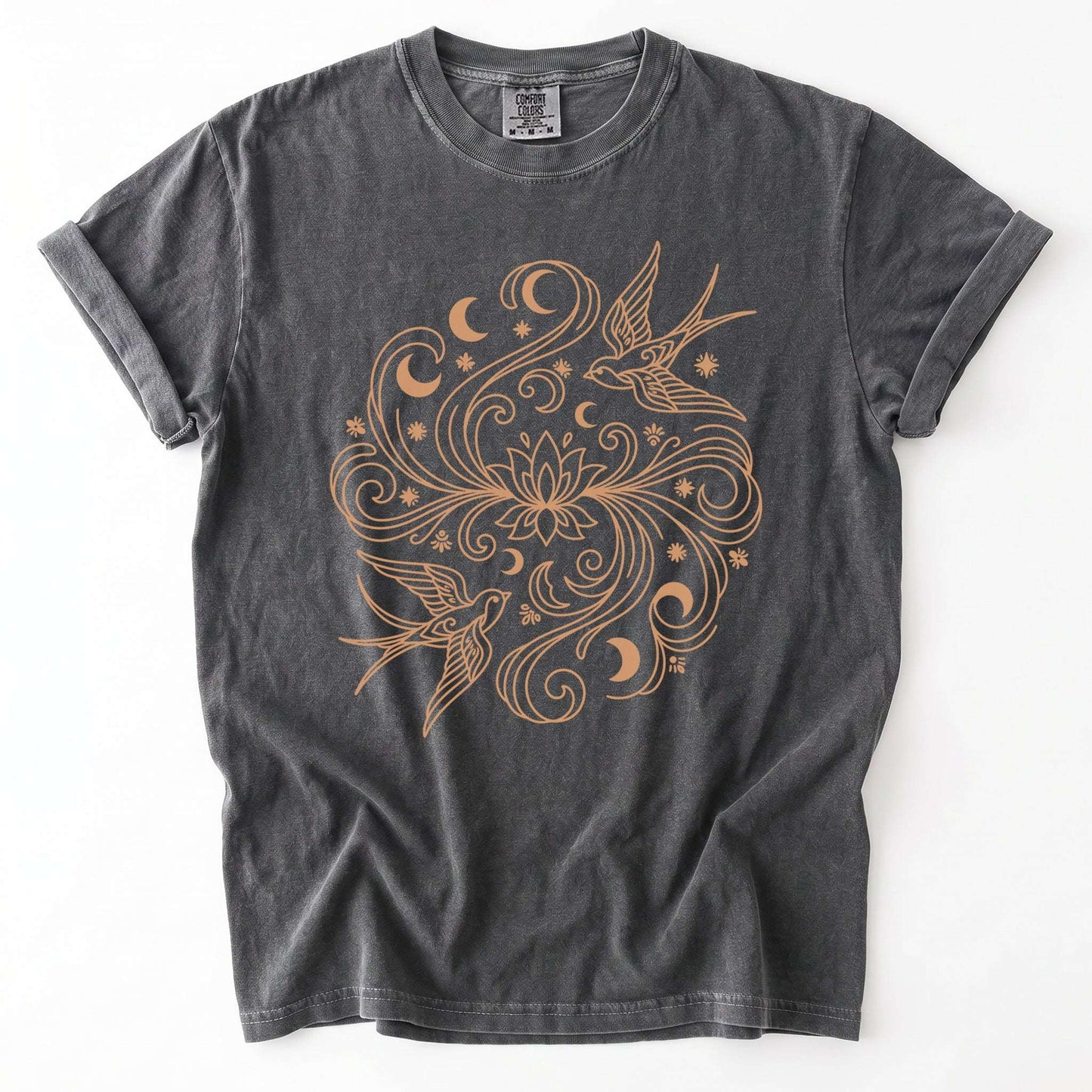 Lotus & Swallows Vintage Washed T-Shirt