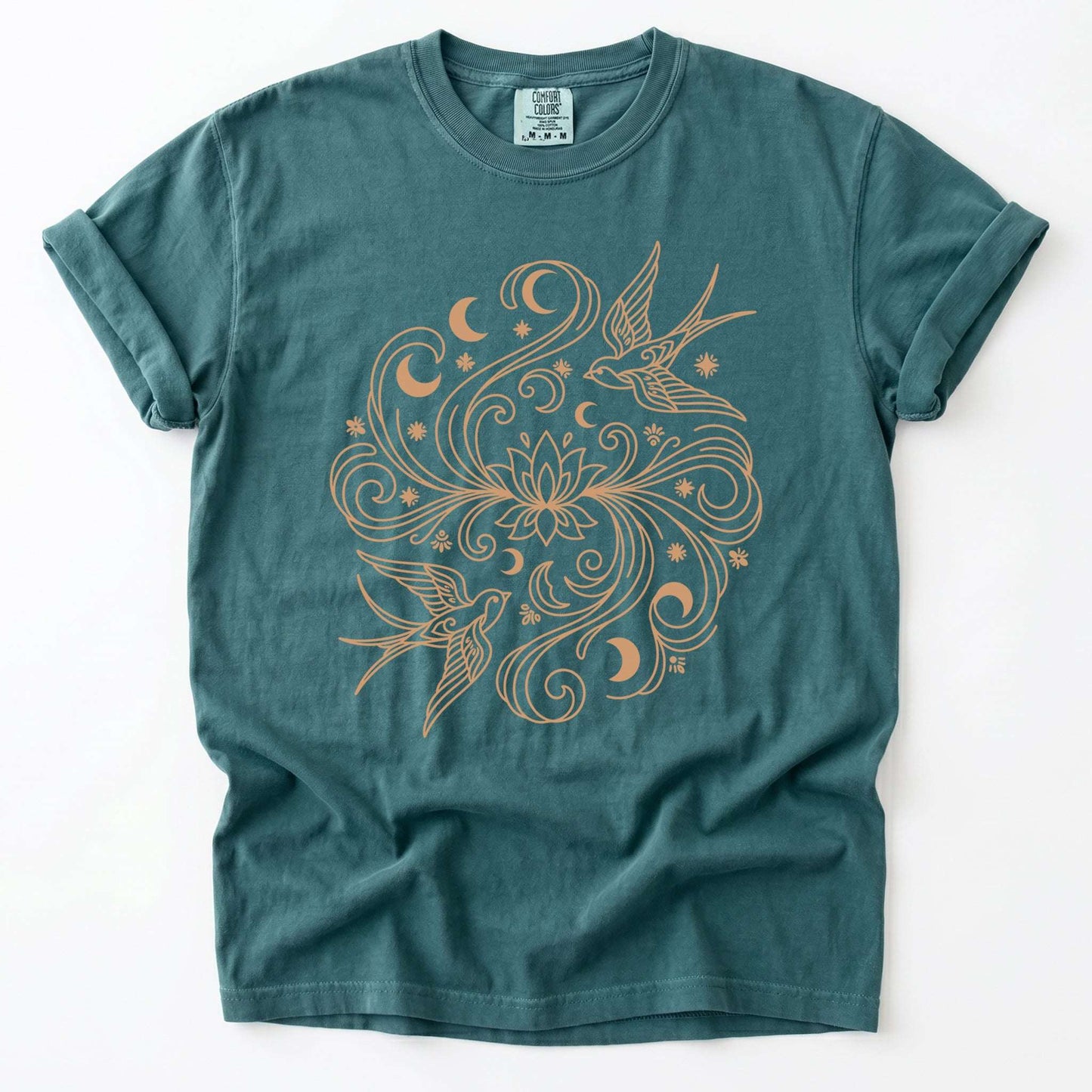 Lotus & Swallows Vintage Washed T-Shirt