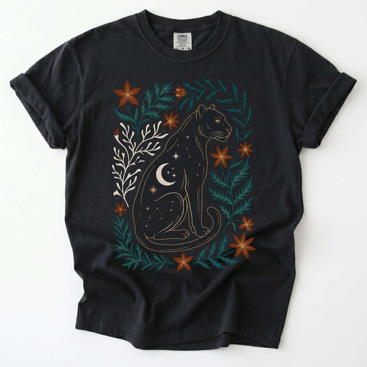 Majestic Black Panther Vintage Washed T-Shirt
