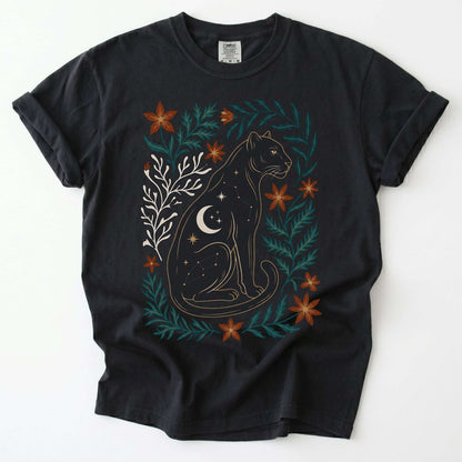 Majestic Black Panther Vintage Washed T-Shirt
