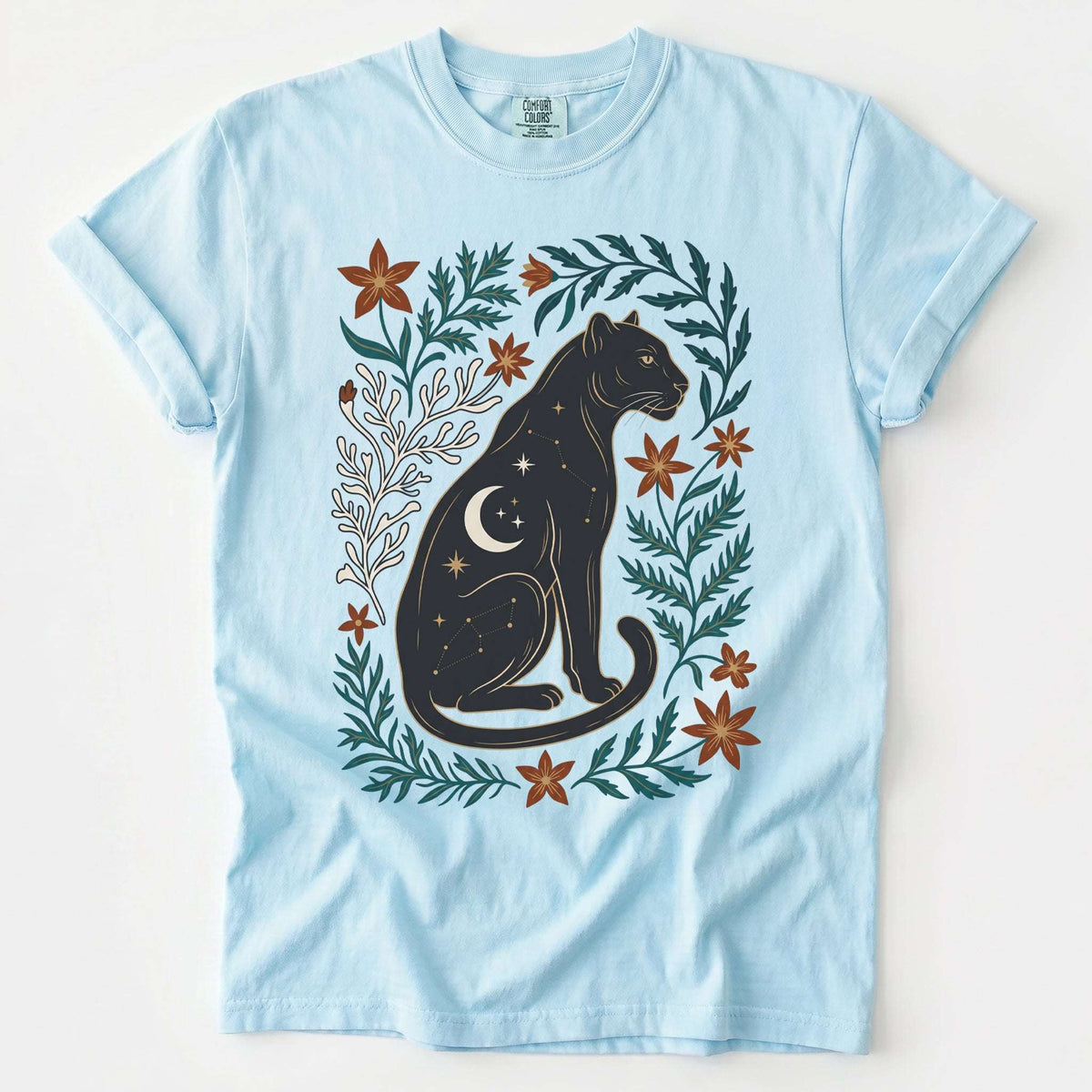 Majestic Black Panther Vintage Washed T-Shirt