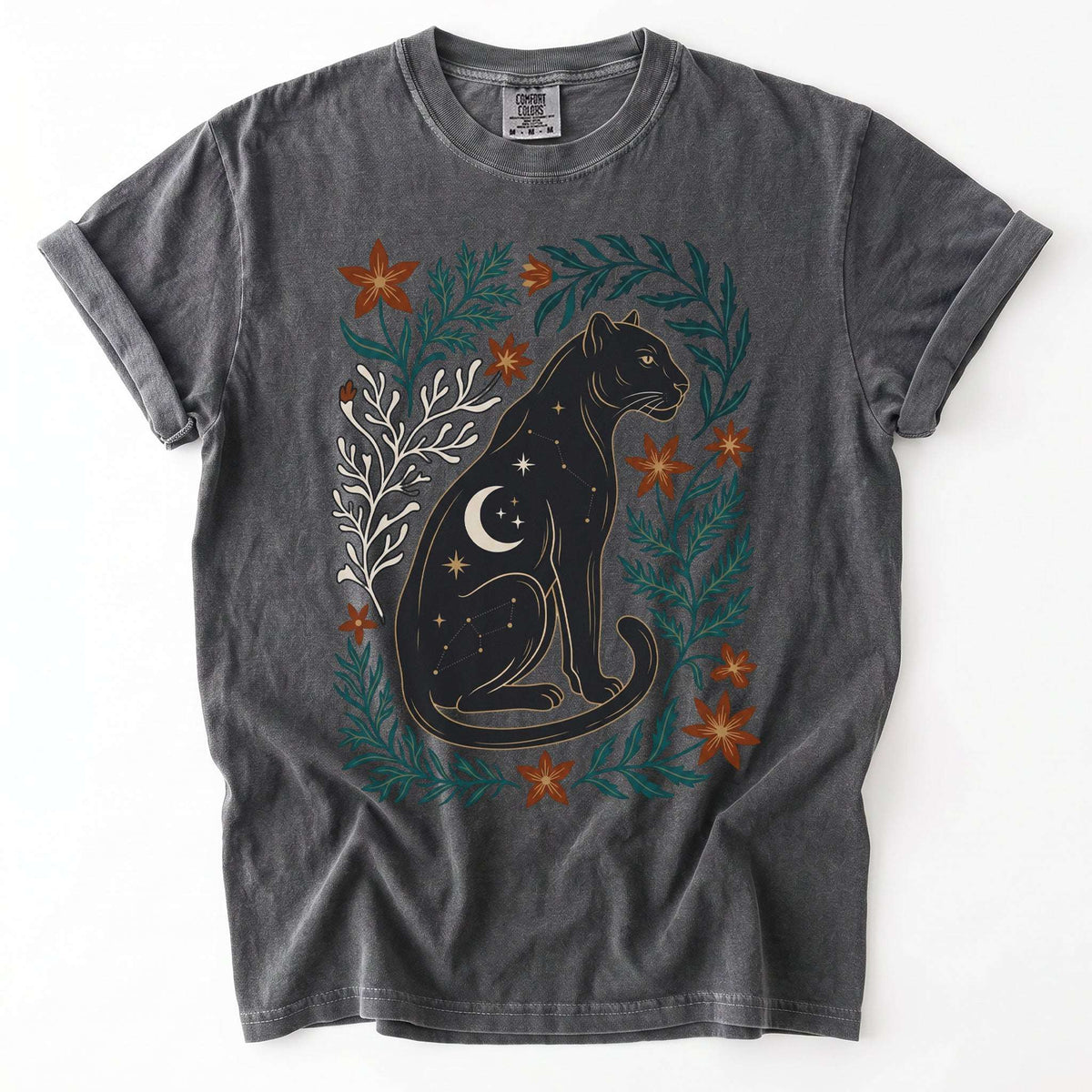 Majestic Black Panther Vintage Washed T-Shirt