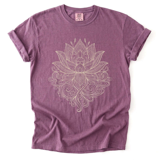 Mandala Lotus Vintage Washed T-Shirt