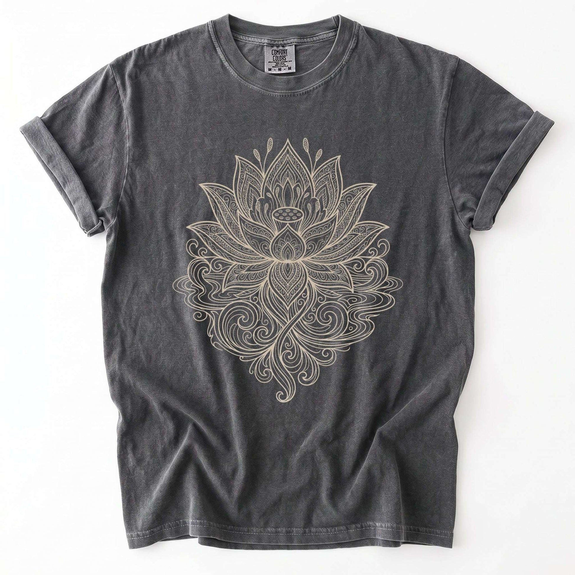 Mandala Lotus Vintage Washed T-Shirt