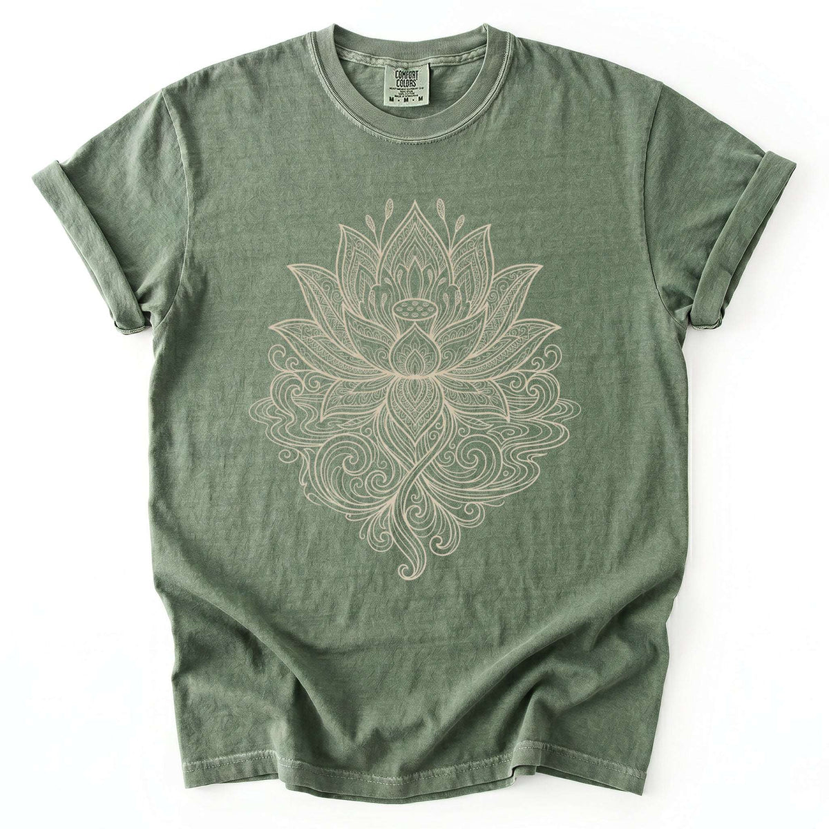 Mandala Lotus Vintage Washed T-Shirt