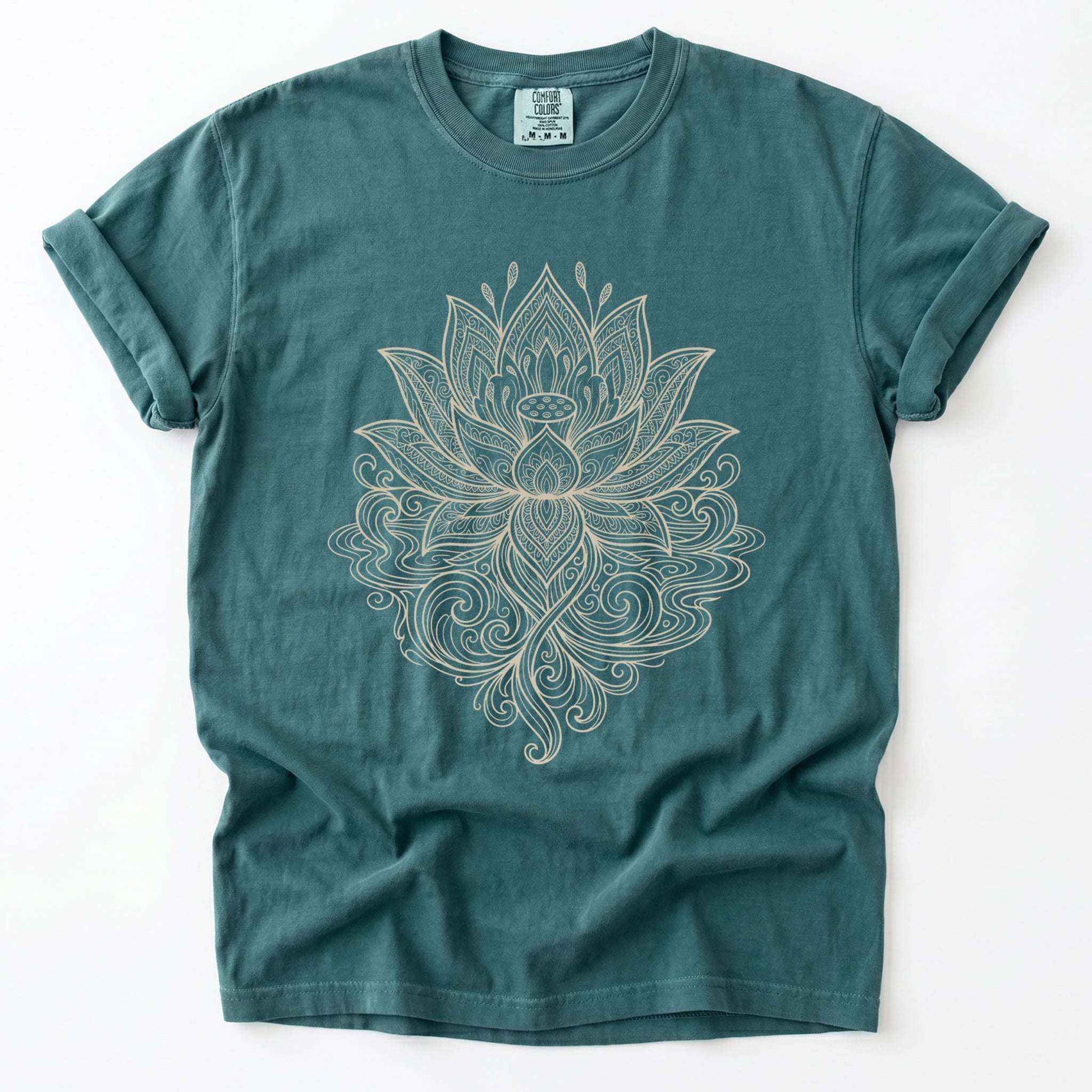 Mandala Lotus Vintage Washed T-Shirt