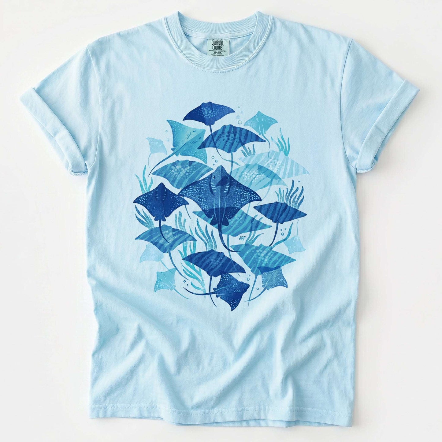Coastal Manta Ray Vintage Washed T-Shirt